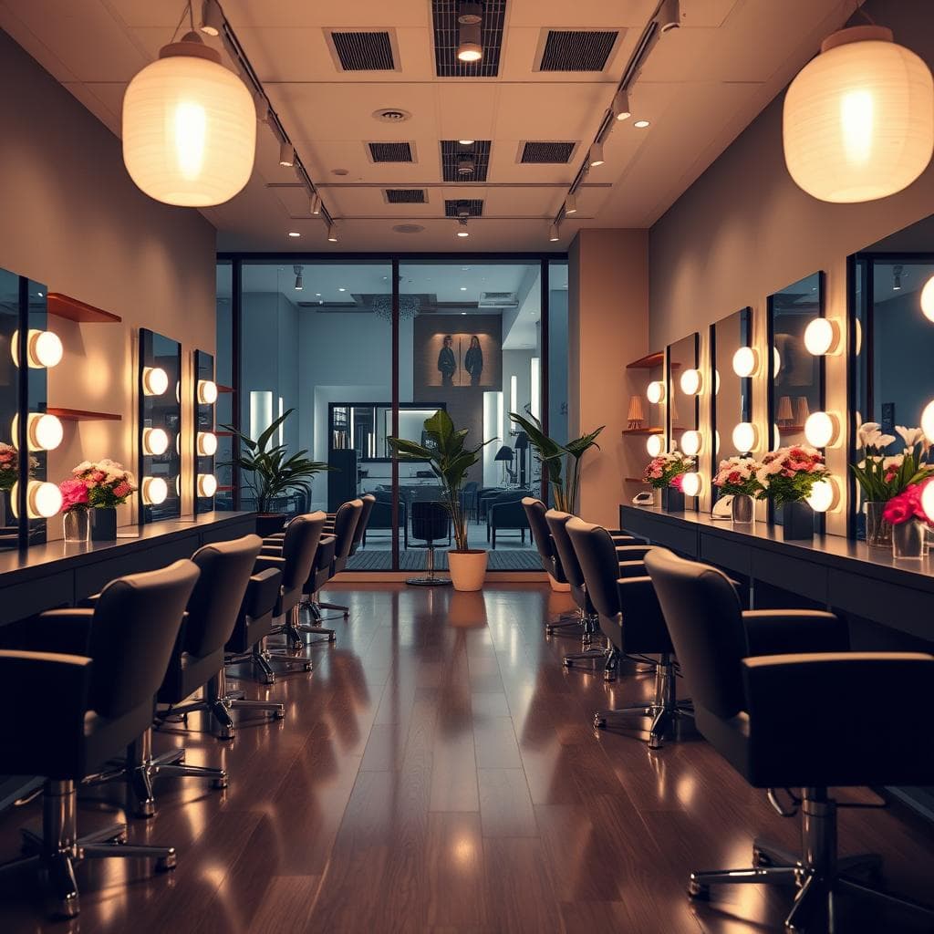 Właścicielka salonu beauty patrząca na telefon — bot AI odpowiada klientce o 22:00