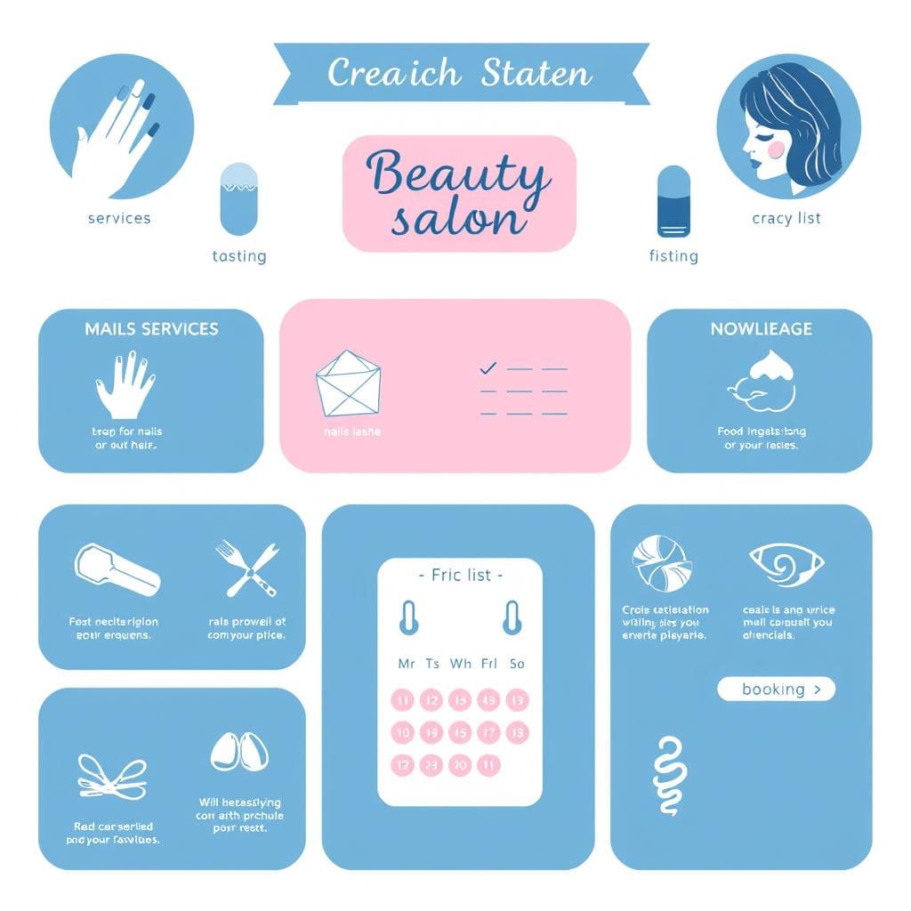 Schemat bazy wiedzy chatbota dla salonu beauty